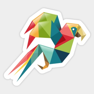 Parrot Origami Sticker